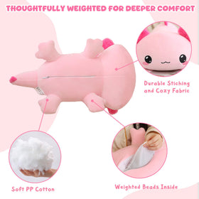 TOYSYM soft fabric axolotl plush inviting calm moments