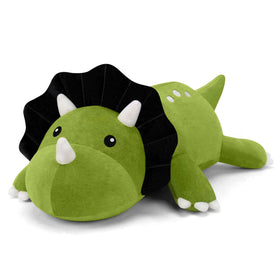 TOYSYM Triceratops weighted plush front view for cozy cuddles and playful decoration