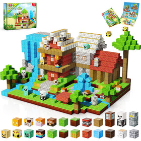 ToyUnited 200pcs magnetic blocks in vibrant colors for creative building sessions.