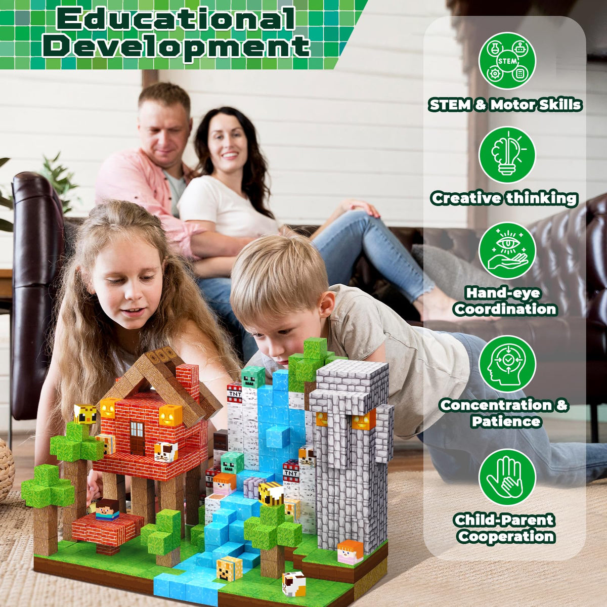 ToyUnited gift-ready magnetic blocks; great for birthdays or holidays with versatile learning play.