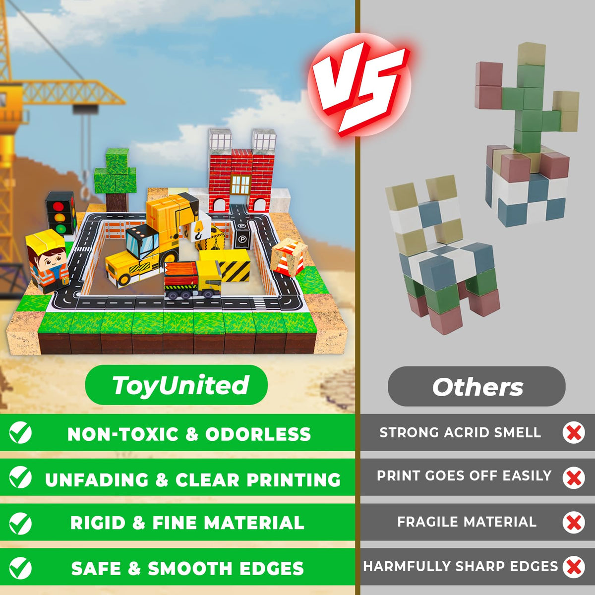 ToyUnited magnetic blocks creative construction—perfect for classroom or group activities.
