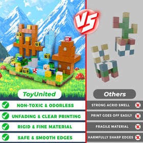 ToyUnited magnetic blocks come with a carry pack for easy on-the-go learning