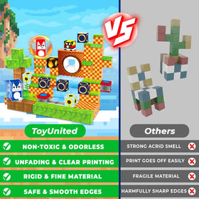 ToyUnited Magnetic Blocks STEM learning emphasizes hand-eye coordination during play.
