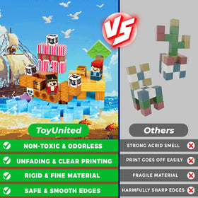 ToyUnited magnetic cubes connect easily for versatile stacking and constructions