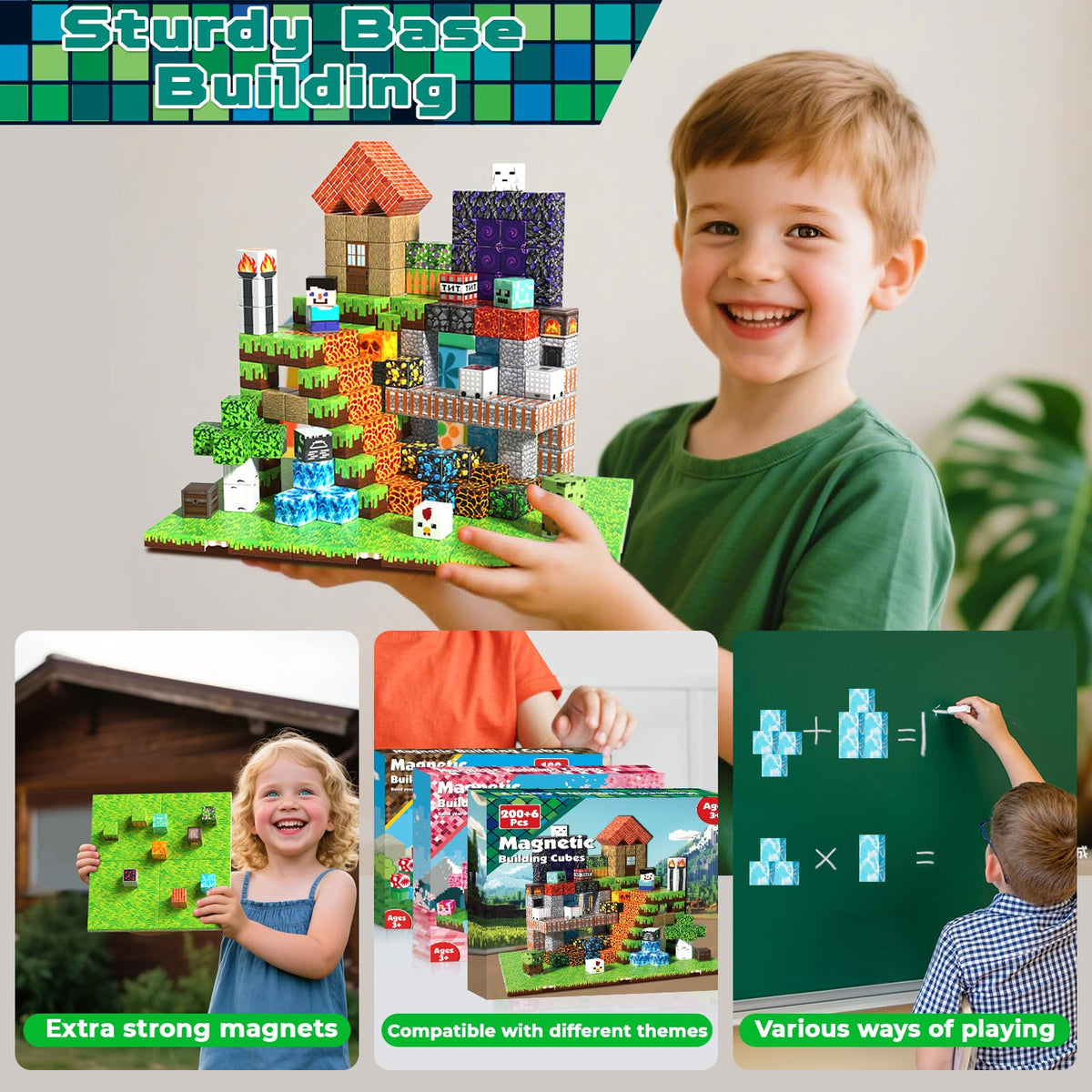 ToyUnited six base plates provide stable foundations for tall, connected builds