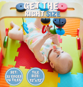 ToyVelt foam puzzle floor mat easy to clean with quick wipe-down after playtime.