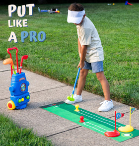 ToyVelt Toddler Golf Set blue hand grip design fits small hands
