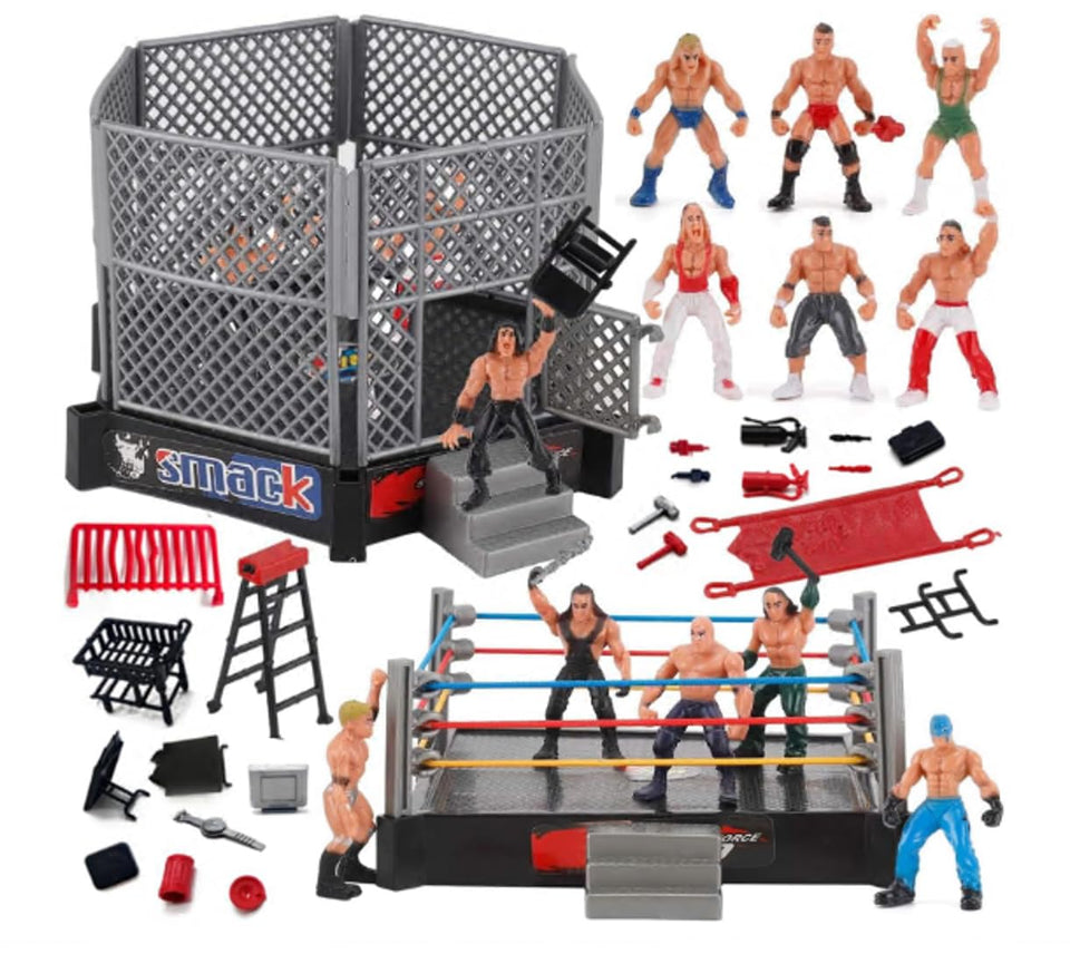 ToyVelt 32-piece wrestling figures set for immersive play and action-packed storytelling.