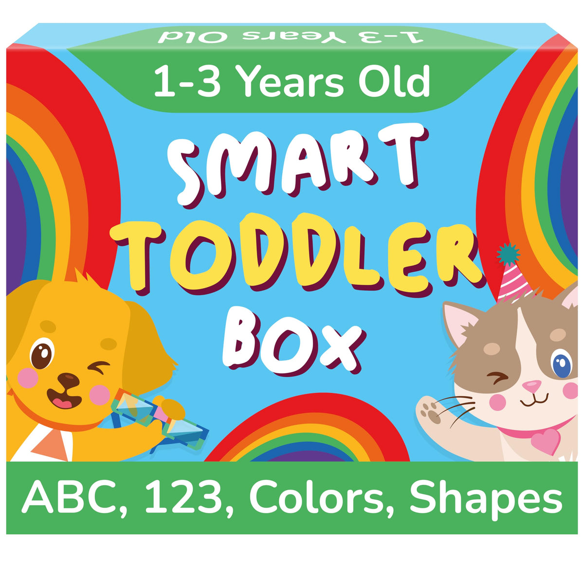 TOYVENTIVE ABC-123 books set supports early literacy with colorful images