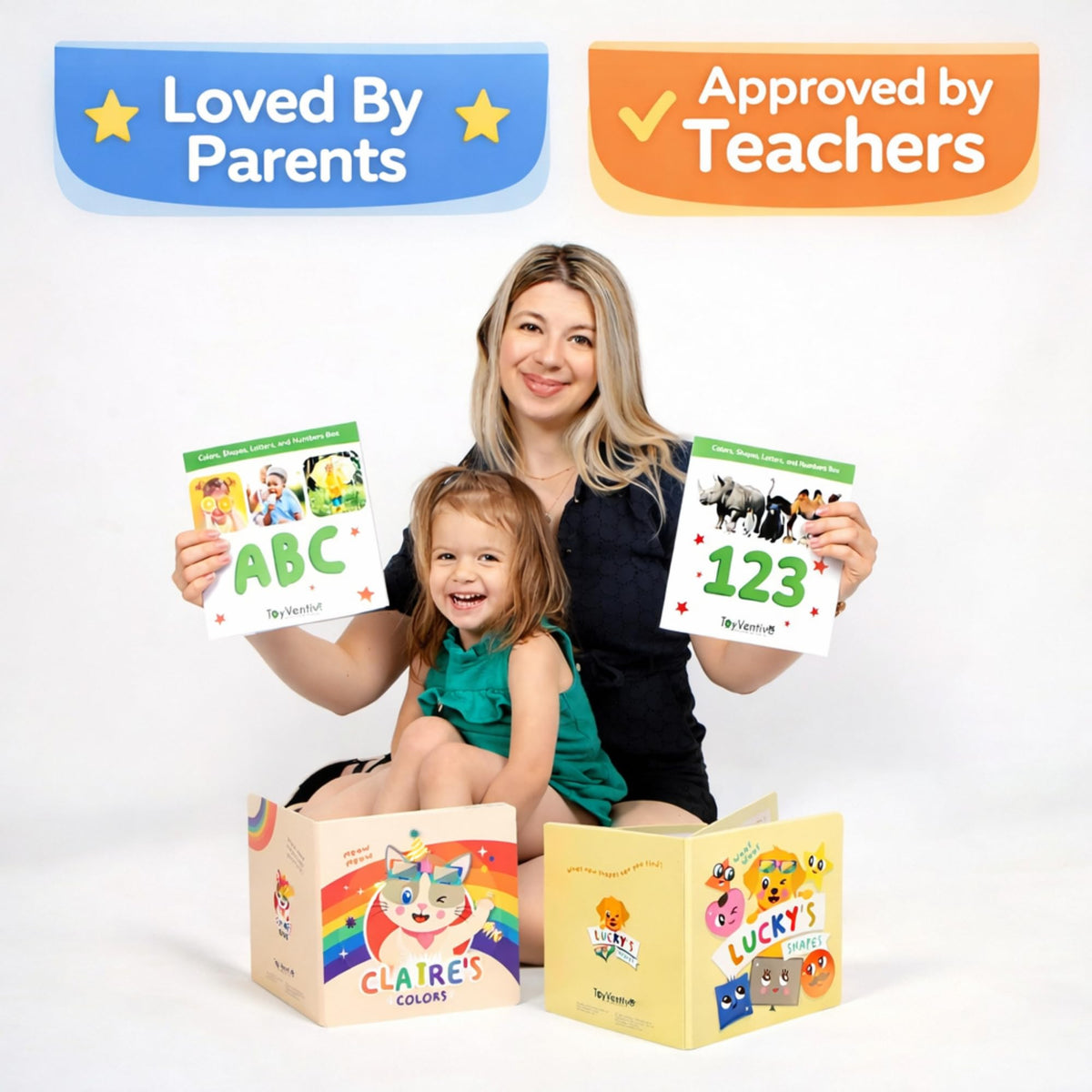 TOYVENTIVE Counting cards 1-20 encourage early math readiness