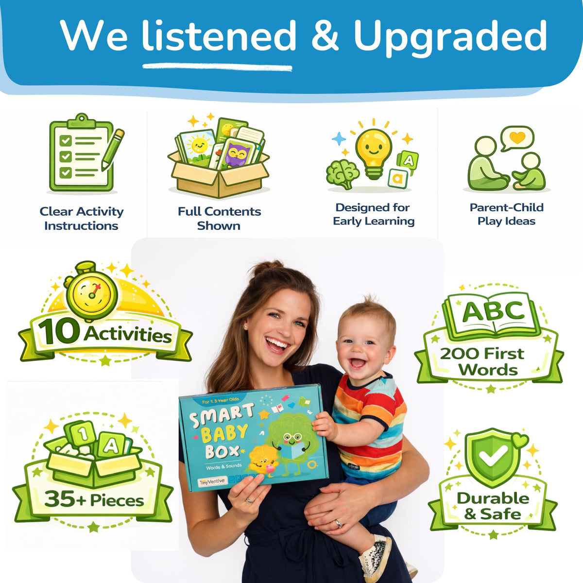TOYVENTIVE Smart Baby Box board books set image highlighting interactive reading opportunities