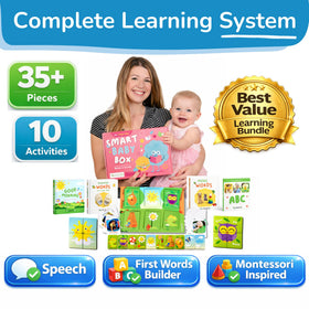 TOYVENTIVE sensory Montessori books for tactile learning and cognitive play.