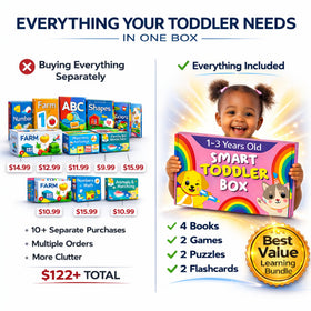 TOYVENTIVE two-sided puzzle encourages problem solving and fine motor skills