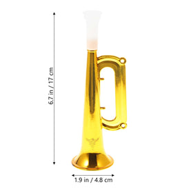 Toyvian concert and game trumpet noise maker in use