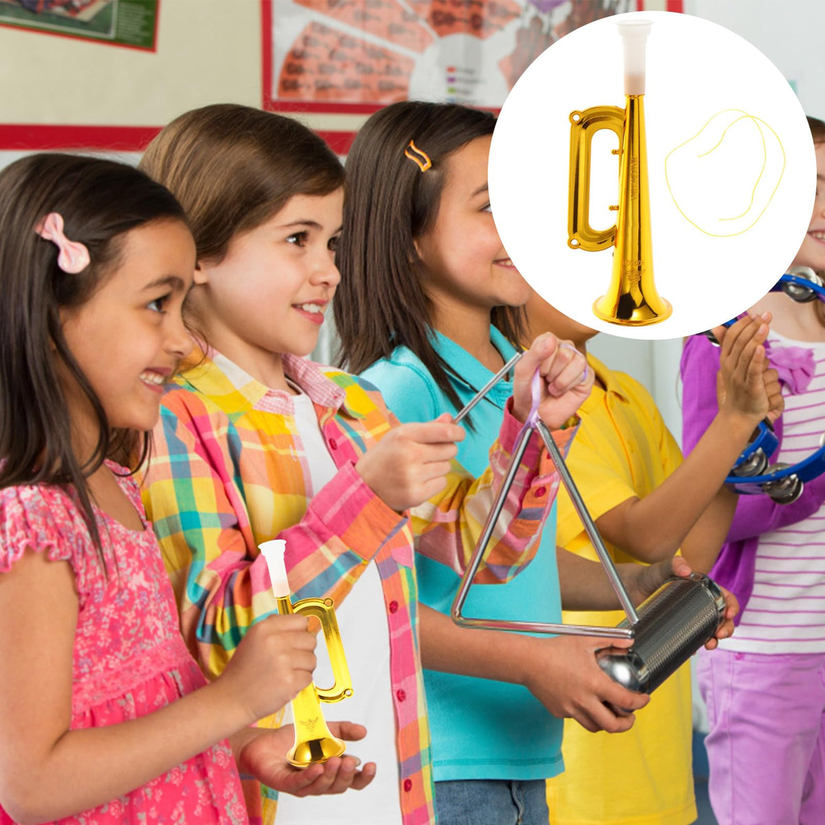Toyvian safe plastic instrument for kids' playtime