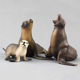 Toyvian sea lion desk decor suitable for home offices and study spaces.
