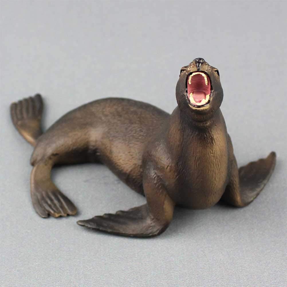 Toyvian PVC sea lion model offers durable, safe decorative value.
