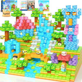 Toyvimo 150-piece magnets front view supports imaginative STEM play
