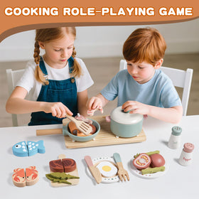 Toywoo storage bag keeps all kitchen accessories tidy after pretend cooking.