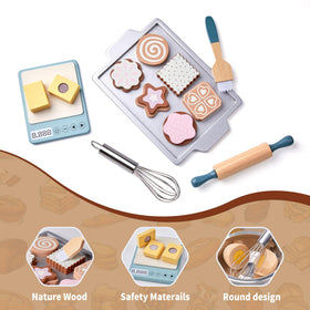Toywoo wooden baking pan adds realistic pretend cooking experiences for budding chefs.