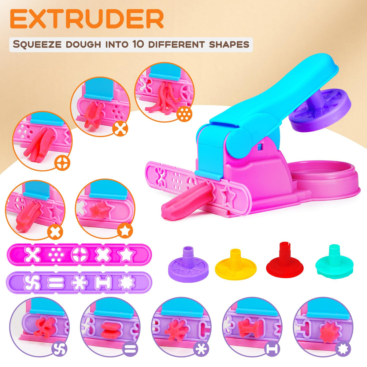 Toyze dough mat provides a soft, non-slip surface for neat crafting sessions