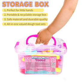 Toyze package box showcasing the 37-piece dough tool set for events