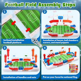 Toyze foosball controls with two buttons for precise, responsive gameplay.