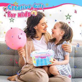 Toyze Playdough bright color palette enhances sensory exploration for kids.