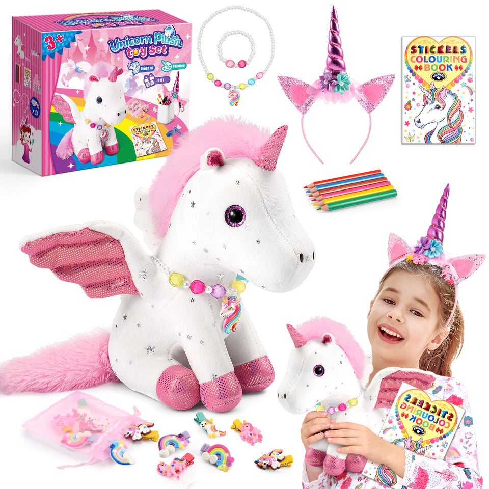 Toyze Unicorn Gift Set plush for cozy bedtime snuggles and pretend play.