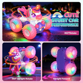 Toyze Unicorn RC car with bright LED lights for day and night adventures