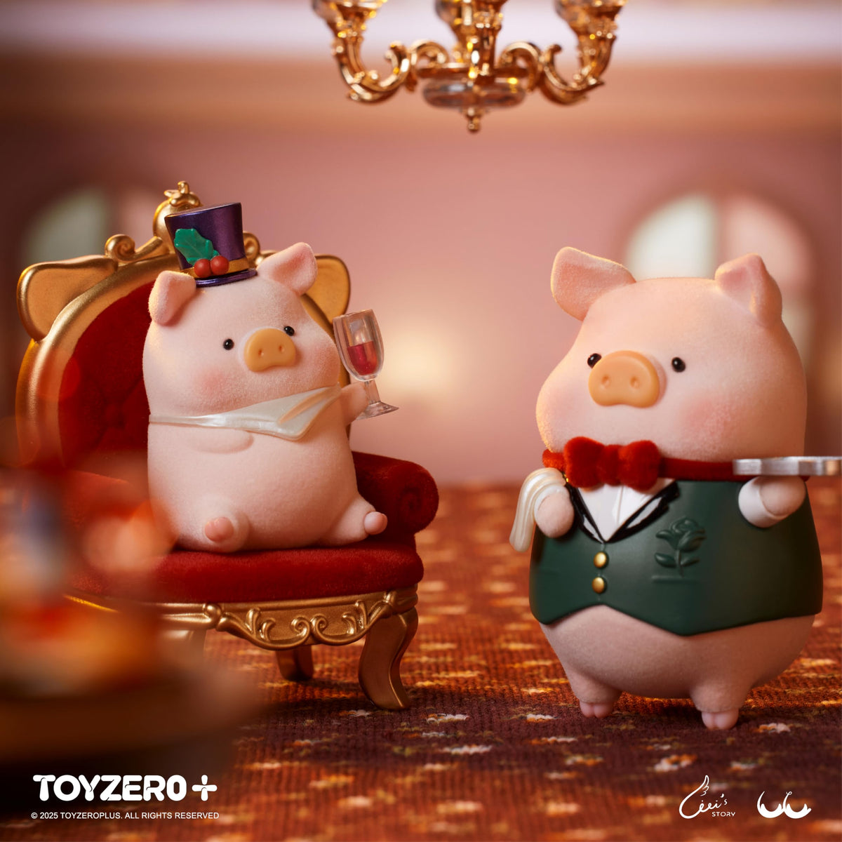 TOYZERO Cute Piggy figures; desk companions for collectors and display.