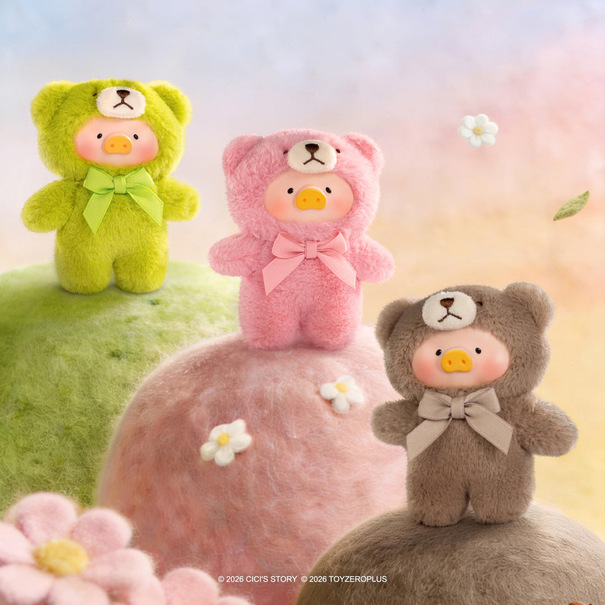 TOYZERO Lulu piggy plush texture feels soft and comforting