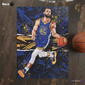 Toyzon Stephen Curry puzzle being assembled, a satisfying challenge for fans of any age.