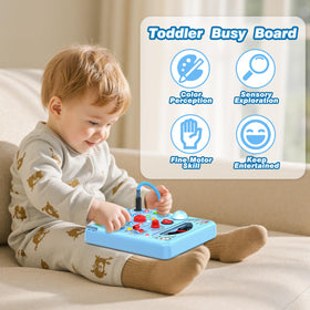 Tozuoup Busy Board batteries and screwdriver included for setup
