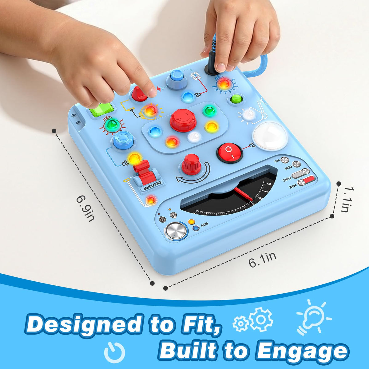 Tozuoup Busy Board durable safe design with rounded edges