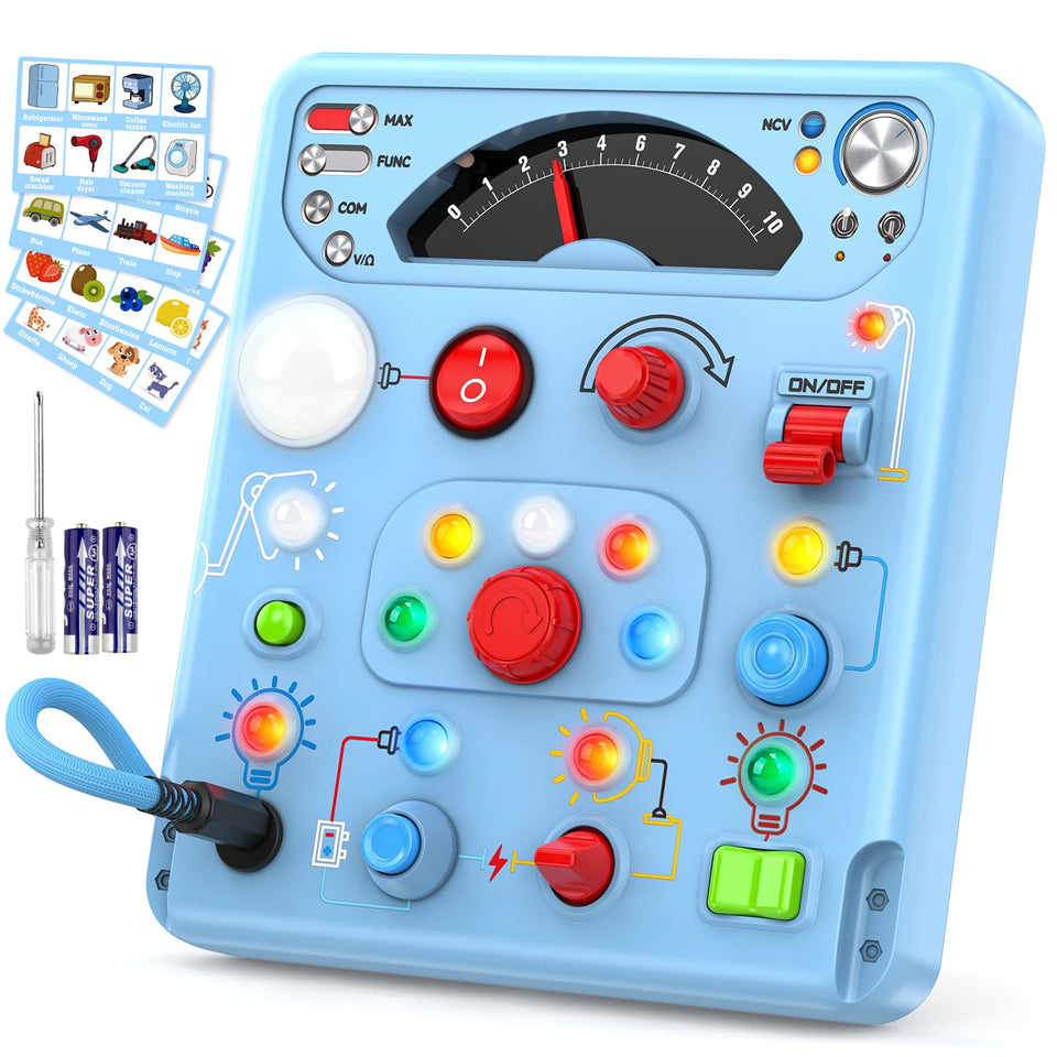 Tozuoup Busy Board LED switches for fine motor skill development