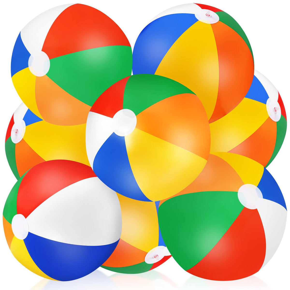 TPCHOIE large rainbow beach ball deflated for easy storage