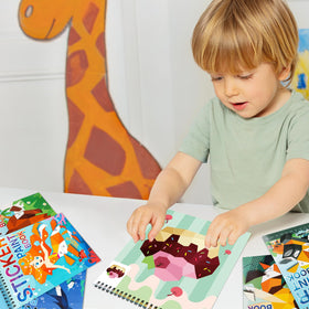 TPQKA Insects sticker by number book builds fine motor skills