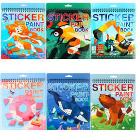 TPQKA Ocean Animals sticker by number book helps kids focus during travel