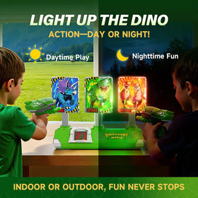 Tqeieu dinosaur glow targets light up with every hit for excitement