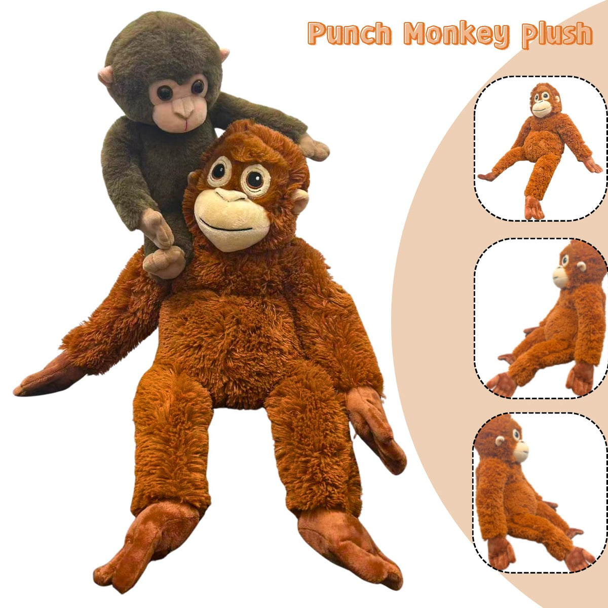 TQJOUJOU orangutan-plush-02 provides a cozy playmate and comforting hug.