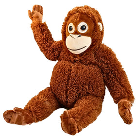 TQJOUJOU Punch Monkey plush toy resting for cozy bedtime hugs.