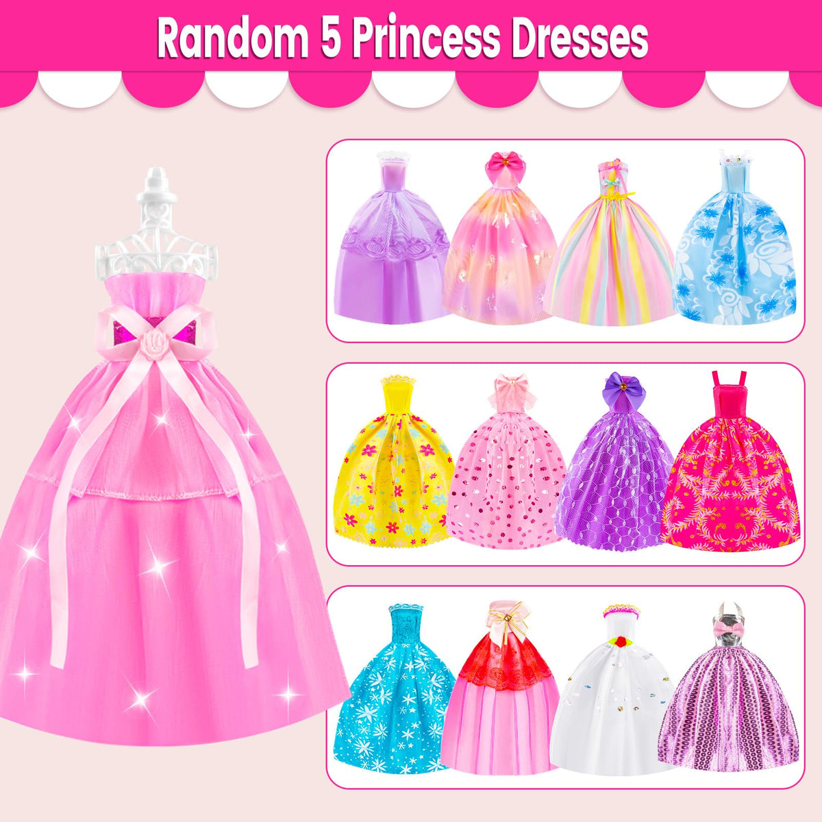 TQRAZ casual outfits for dolls enable everyday pretend play