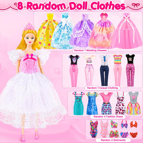 TQRAZ clothes hangers keep doll outfits neatly organized and ready