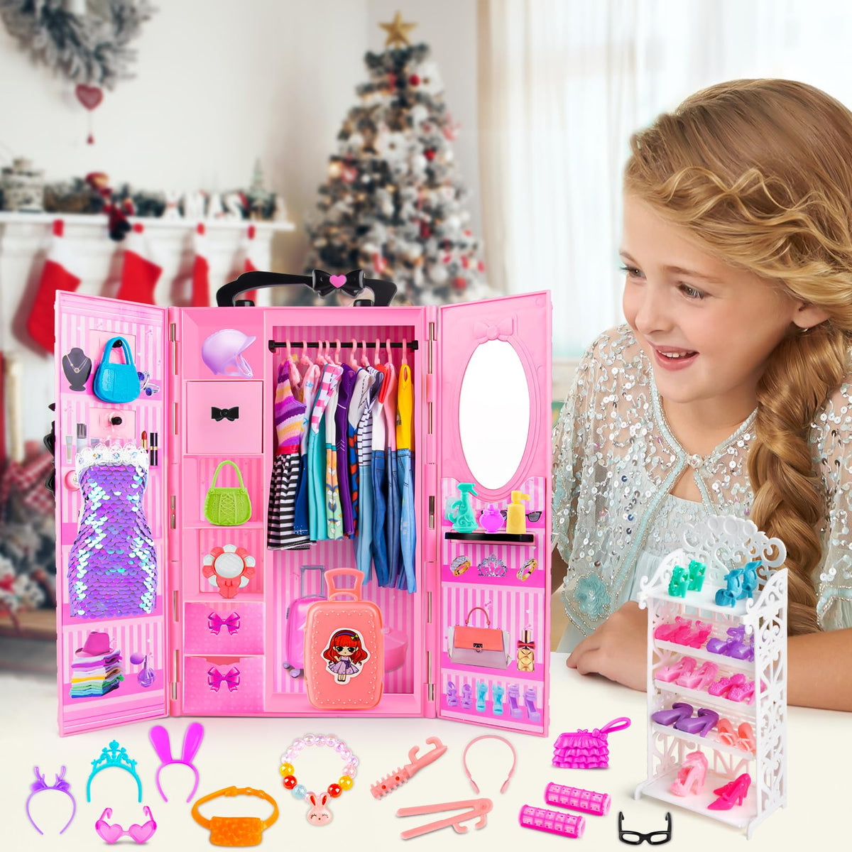 TQRAZ doll accessories bags and hats spark complete looks