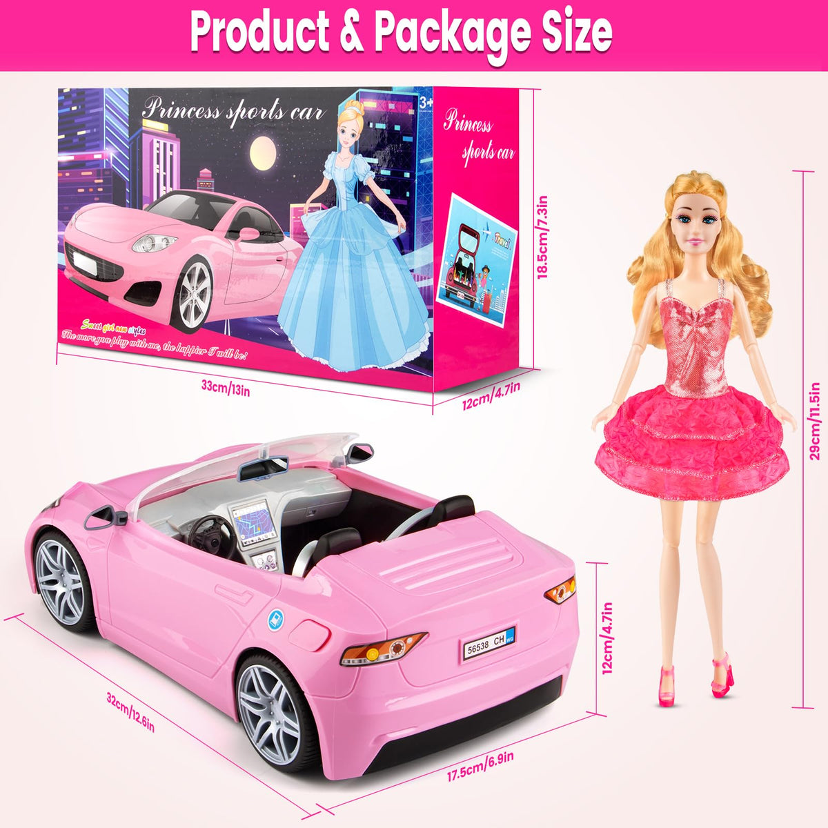 TQRAZ doll shoes and bags complete stylish outfits for pretend play