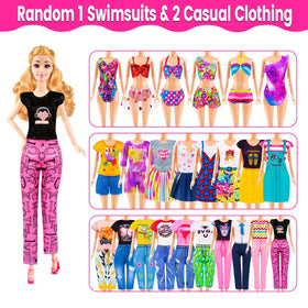 TQRAZ swimsuit and outfits for versatile beach or poolside pretend play
