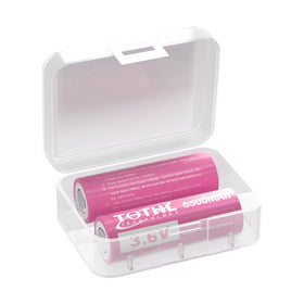 TQTHL battery storage case with two batteries for organized power on the go