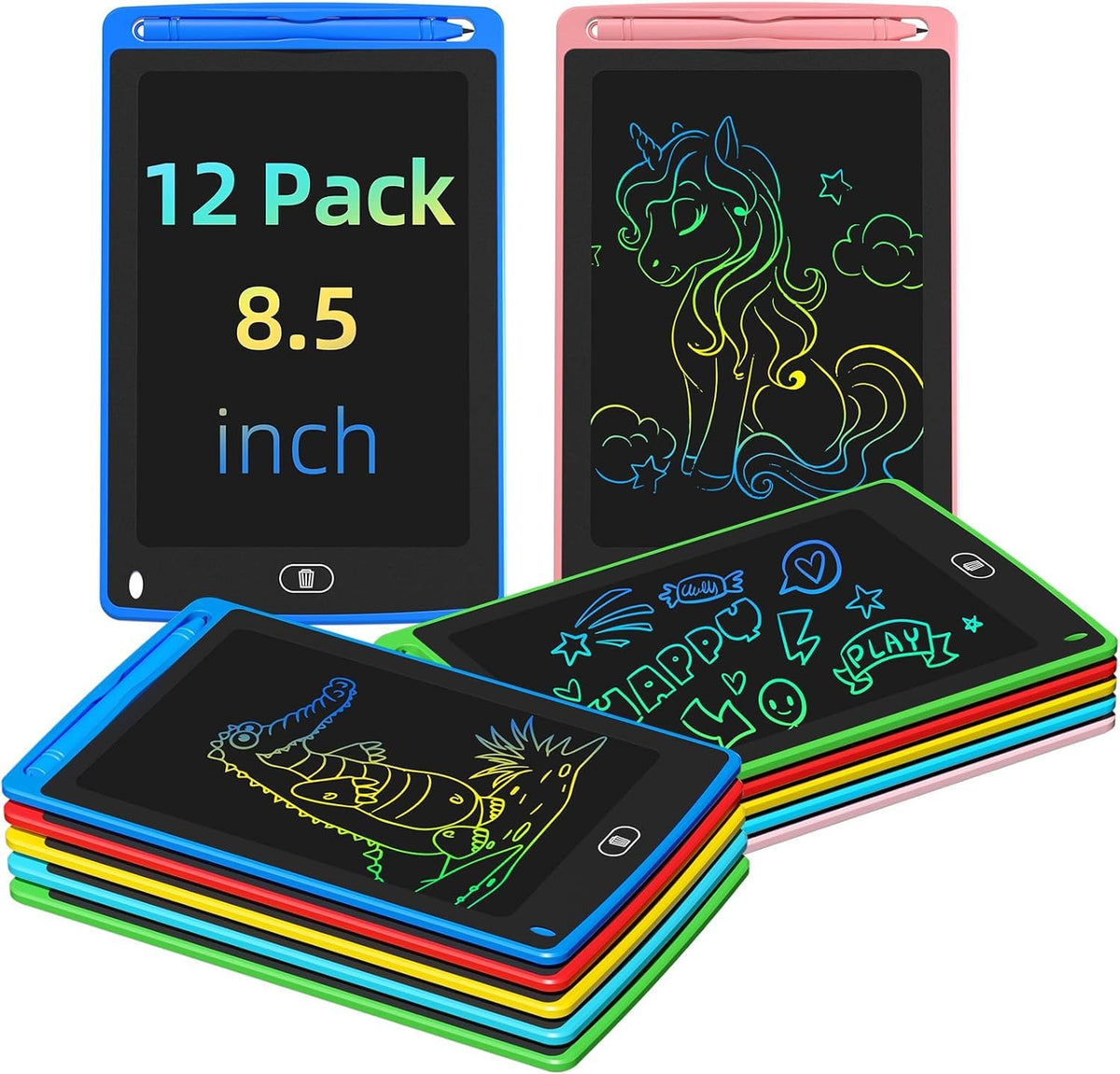 TQU Party Favor LCD writing tablet blue for portable kid-friendly creativity