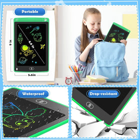 TQU Party Favor green LCD writing tablet offers durable on-the-go fun